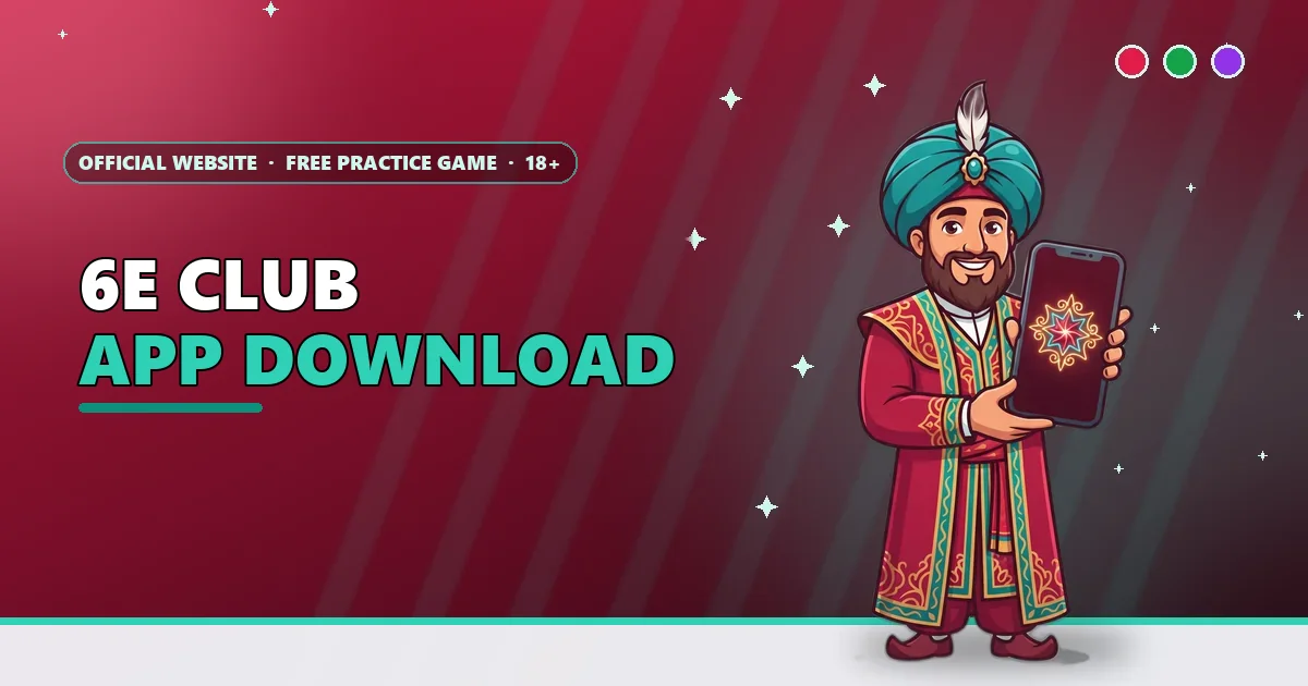 Grand vizier holding up a smartphone for the 6E Club app download guide