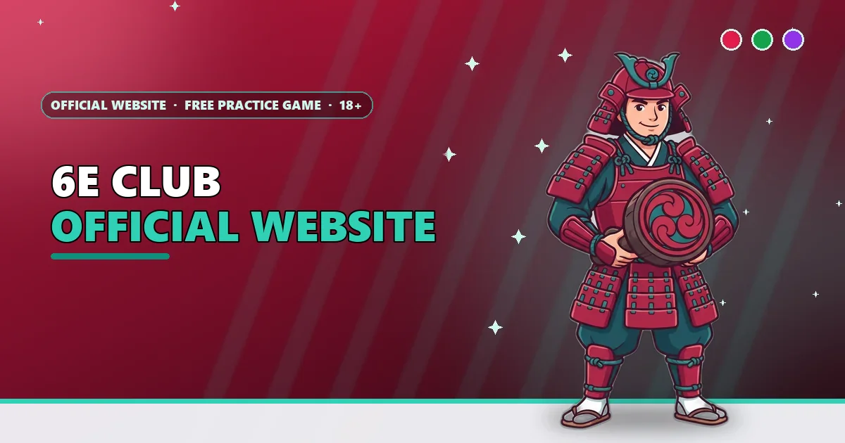 Shogun guard holding a seal stamp for the 6E Club official website check