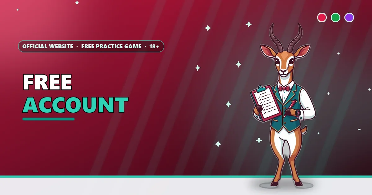 Gazelle clerk with a ticked checklist for the Create Account page